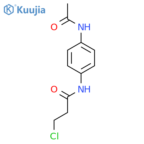 N-4-(Acetylamino)phenyl-3-chloropropanamide structure