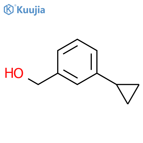(3-Cyclopropylphenyl)methanol structure