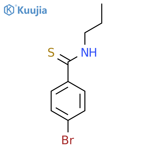 4-bromo-N-propylbenzene-1-carbothioamide structure