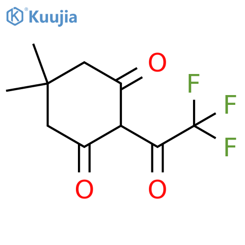 5,5-Dimethyl-2-(2,2,2-trifluoroacetyl)cyclohexane-1,3-dione structure
