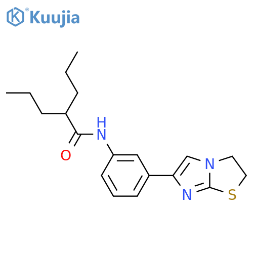 N-(3-{2H,3H-imidazo2,1-b1,3thiazol-6-yl}phenyl)-2-propylpentanamide structure