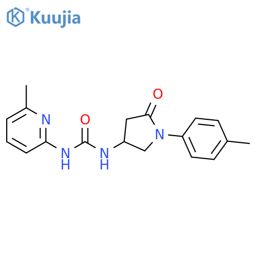 3-1-(4-methylphenyl)-5-oxopyrrolidin-3-yl-1-(6-methylpyridin-2-yl)urea structure