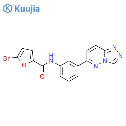 5-bromo-N-(3-{1,2,4triazolo4,3-bpyridazin-6-yl}phenyl)furan-2-carboxamide structure