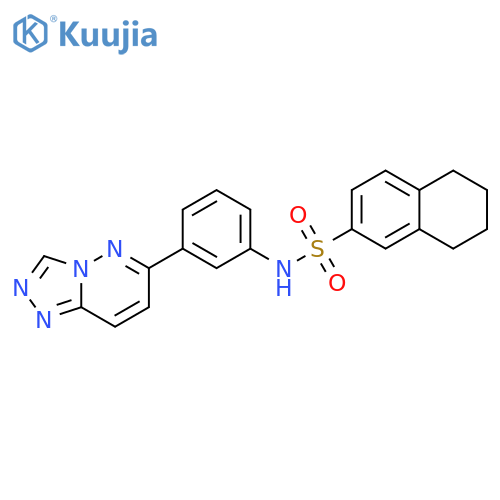 N-(3-{1,2,4triazolo4,3-bpyridazin-6-yl}phenyl)-5,6,7,8-tetrahydronaphthalene-2-sulfonamide structure