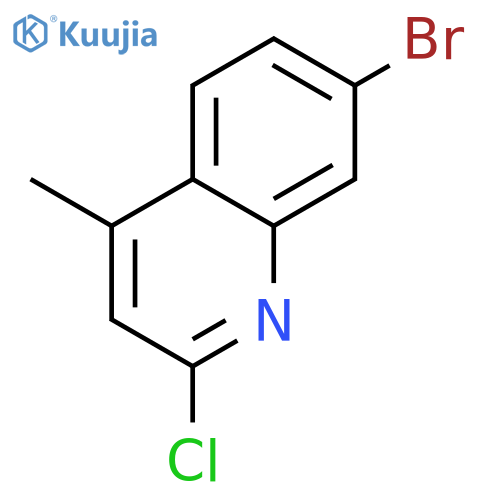 7-Bromo-2-chloro-4-methylquinoline structure