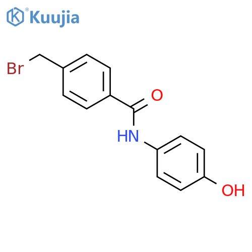 Benzamide, 4-(bromomethyl)-N-(4-hydroxyphenyl)- structure