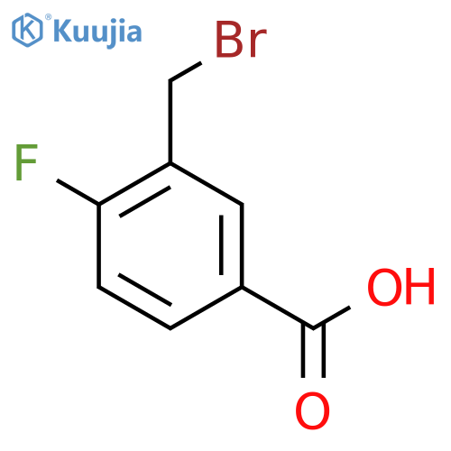 3-(Bromomethyl)-4-fluorobenzoic Acid structure