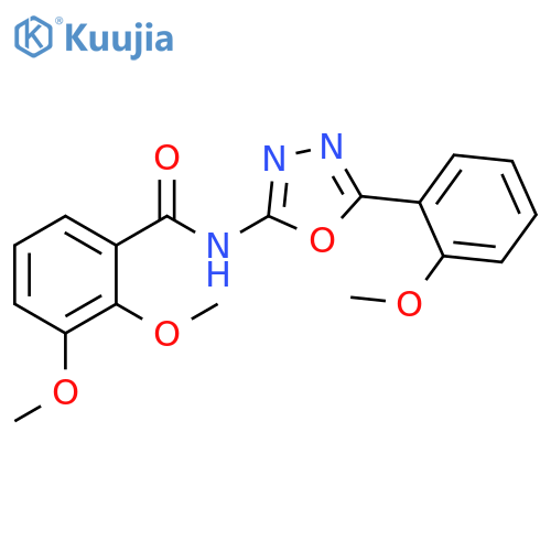 2,3-dimethoxy-N-5-(2-methoxyphenyl)-1,3,4-oxadiazol-2-ylbenzamide structure