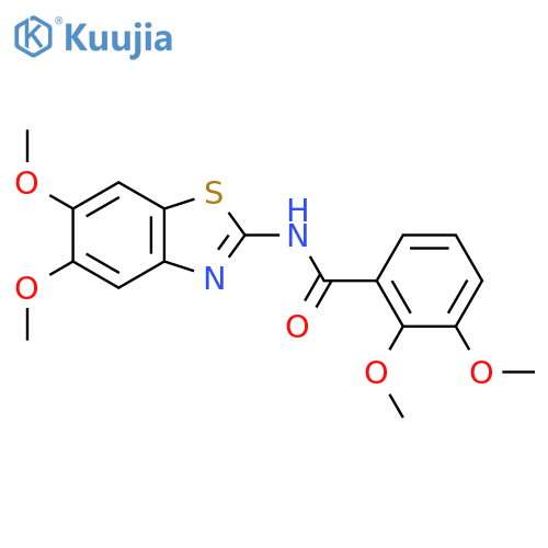 N-(5,6-dimethoxy-1,3-benzothiazol-2-yl)-2,3-dimethoxybenzamide structure