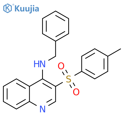N-benzyl-3-(4-methylbenzenesulfonyl)quinolin-4-amine structure