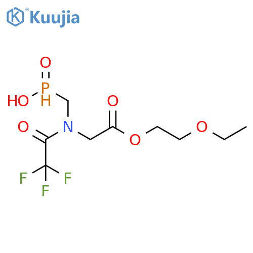 Glycine, N-[(hydroxyphosphinyl)methyl]-N-(trifluoroacetyl)-, 2-ethoxyethyl ester (9CI) structure