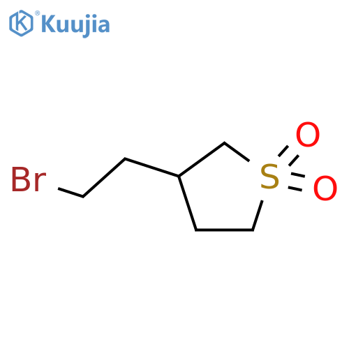 3-(2-bromoethyl)-1λ?-thiolane-1,1-dione structure