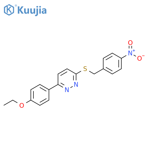 3-(4-ethoxyphenyl)-6-{(4-nitrophenyl)methylsulfanyl}pyridazine structure