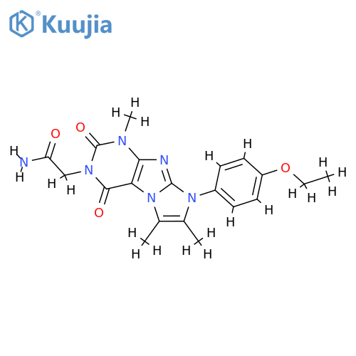 2-8-(4-ethoxyphenyl)-1,6,7-trimethyl-2,4-dioxo-1H,2H,3H,4H,8H-imidazo1,2-gpurin-3-ylacetamide structure