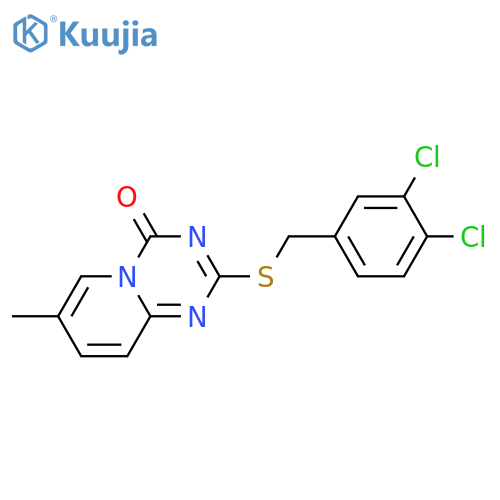 2-{(3,4-dichlorophenyl)methylsulfanyl}-7-methyl-4H-pyrido1,2-a1,3,5triazin-4-one structure