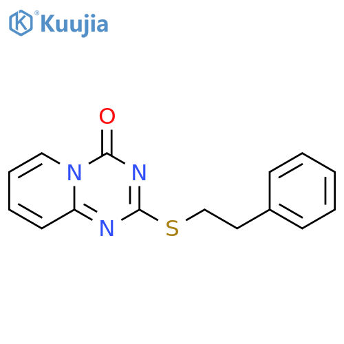 2-(2-phenylethyl)sulfanyl-4H-pyrido1,2-a1,3,5triazin-4-one structure