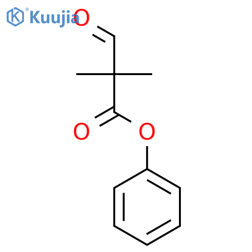 Propanoic acid, 2,2-dimethyl-3-oxo-, phenyl ester structure