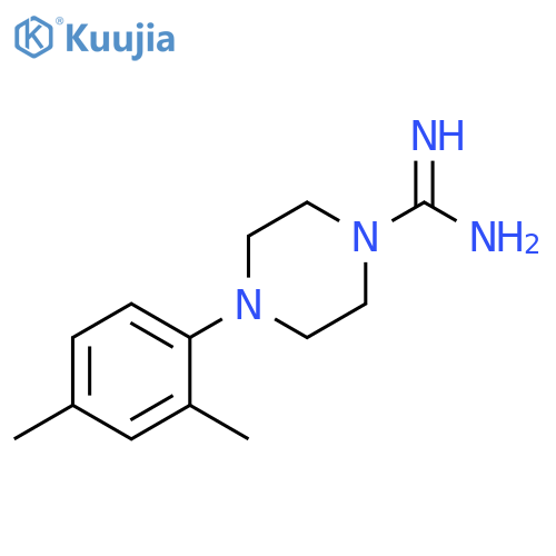 4-(2,4-dimethylphenyl)piperazine-1-carboximidamide structure