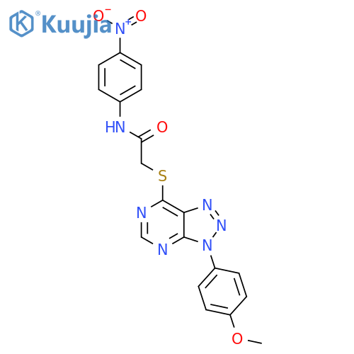 2-{3-(4-methoxyphenyl)-3H-1,2,3triazolo4,5-dpyrimidin-7-ylsulfanyl}-N-(4-nitrophenyl)acetamide structure