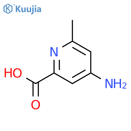 2-Pyridinecarboxylicacid, 4-amino-6-methyl- structure