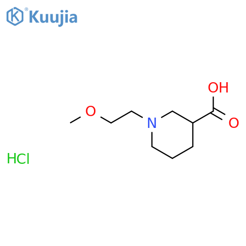 1-(2-Methoxyethyl)piperidine-3-carboxylic acid hydrochloride structure