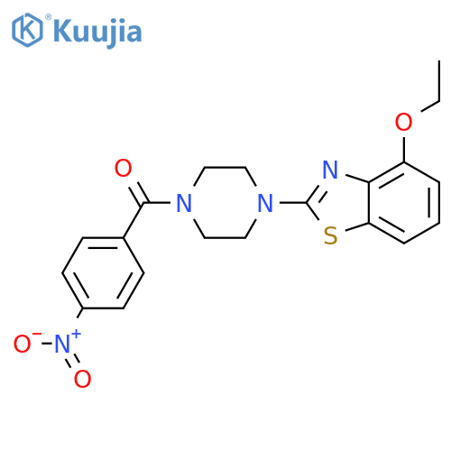 4-ethoxy-2-4-(4-nitrobenzoyl)piperazin-1-yl-1,3-benzothiazole structure