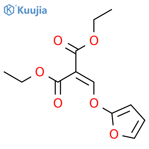 Propanedioic acid, [(2-furanyloxy)methylene]-, diethyl ester structure
