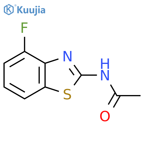 N-(4-fluoro-1,3-benzothiazol-2-yl)acetamide structure