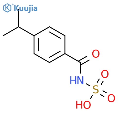 Sulfamic acid, [4-(1-methylethyl)benzoyl]- structure