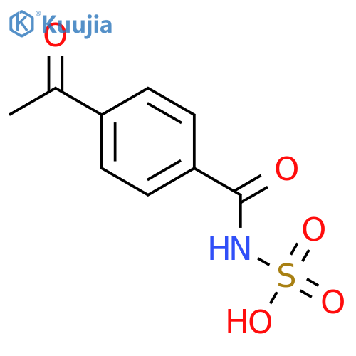 Sulfamic acid, (4-acetylbenzoyl)- structure