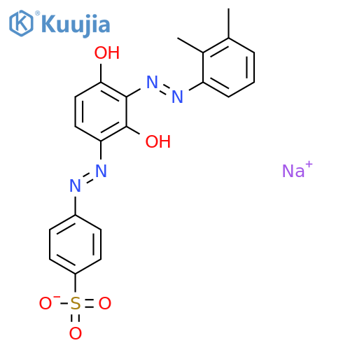 4-2-3-2-(2,3-Dimethylphenyl)diazenyl-2,4-dihydroxyphenyldiazenyl-benzenesulfonic Acid Sodium Salt structure