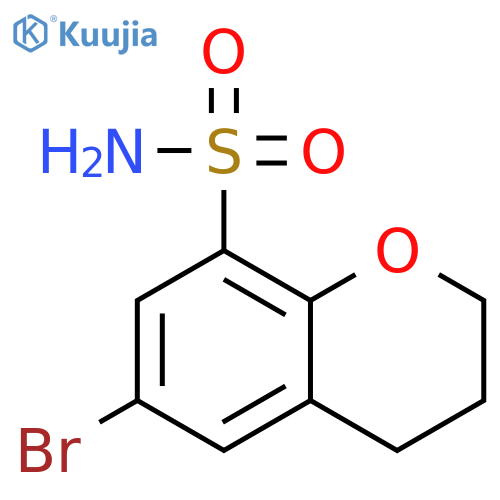 2H-1-Benzopyran-8-sulfonamide, 6-bromo-3,4-dihydro- structure