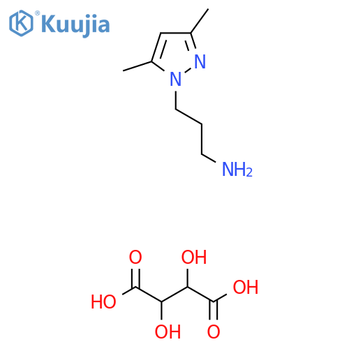 3-(3,5-Dimethyl-pyrazol-1-yl)-propylaminetartrate structure