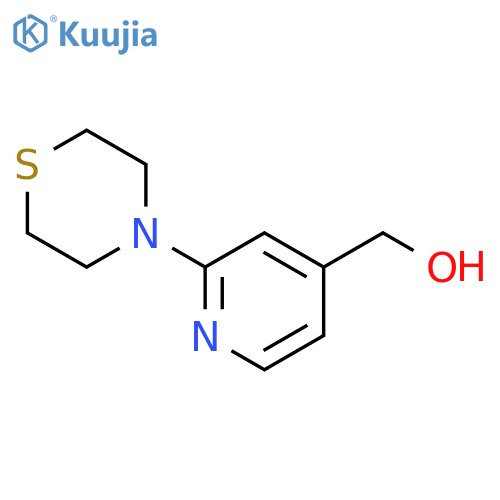 (2-thiomorpholinopyrid-4-yl)methanol structure