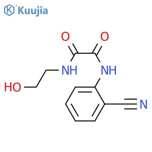 N'-(2-cyanophenyl)-N-(2-hydroxyethyl)ethanediamide structure