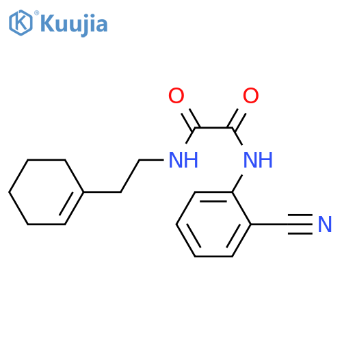 N-(2-cyanophenyl)-N'-2-(cyclohex-1-en-1-yl)ethylethanediamide structure