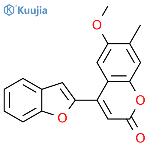 4-(1-benzofuran-2-yl)-6-methoxy-7-methyl-2H-chromen-2-one structure