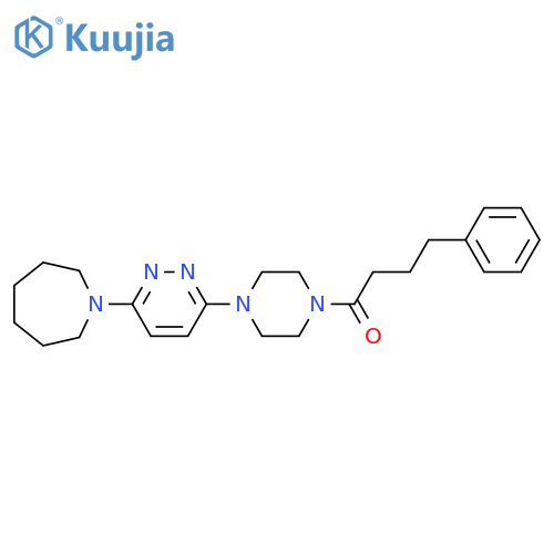 1-{4-6-(azepan-1-yl)pyridazin-3-ylpiperazin-1-yl}-4-phenylbutan-1-one structure