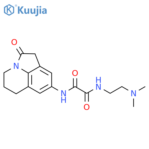 N1-(2-(dimethylamino)ethyl)-N2-(2-oxo-2,4,5,6-tetrahydro-1H-pyrrolo[3,2,1-ij]quinolin-8-yl)oxalamide structure