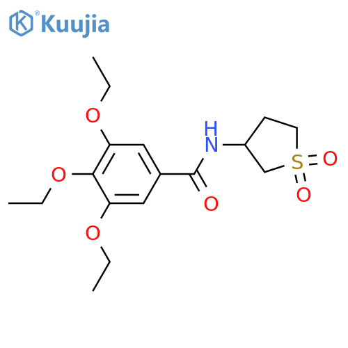 N-(1,1-dioxo-1lambda6-thiolan-3-yl)-3,4,5-triethoxybenzamide structure