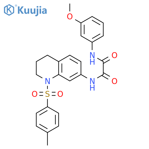 N'-(3-methoxyphenyl)-N-1-(4-methylbenzenesulfonyl)-1,2,3,4-tetrahydroquinolin-7-ylethanediamide structure