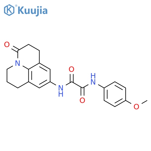 N'-(4-methoxyphenyl)-N-{2-oxo-1-azatricyclo7.3.1.0^{5,13}trideca-5,7,9(13)-trien-7-yl}ethanediamide structure