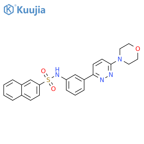 N-{3-6-(morpholin-4-yl)pyridazin-3-ylphenyl}naphthalene-2-sulfonamide structure