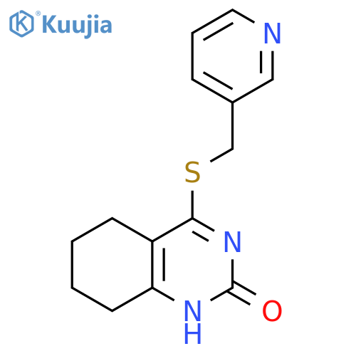 4-{(pyridin-3-yl)methylsulfanyl}-1,2,5,6,7,8-hexahydroquinazolin-2-one structure
