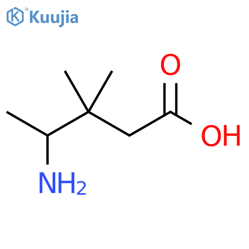 Pentanoic acid, 4-amino-3,3-dimethyl- structure