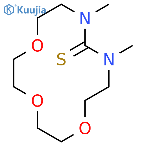 1,9,12-Trioxa-4,6-diazacyclotetradecane-5-thione,4,6-dimethyl- structure