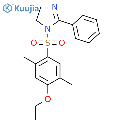 1-(4-ethoxy-2,5-dimethylbenzenesulfonyl)-2-phenyl-4,5-dihydro-1H-imidazole structure