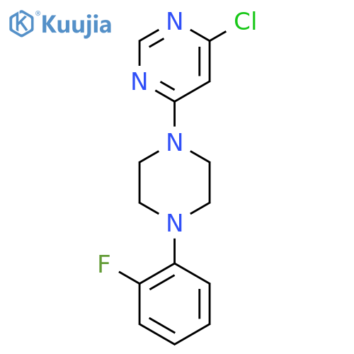 4-chloro-6-4-(2-fluorophenyl)piperazin-1-ylpyrimidine structure
