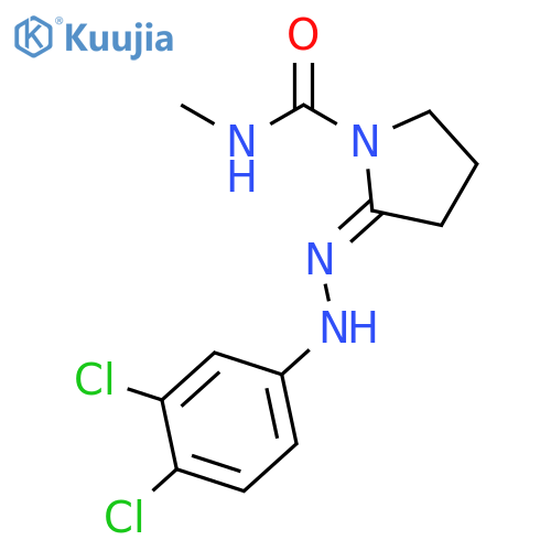 1-Pyrrolidinecarboxamide, 2-[(3,4-dichlorophenyl)hydrazono]-N-methyl- structure