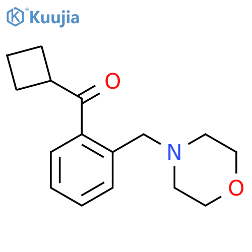 Cyclobutyl 2-(morpholinomethyl)phenyl ketone structure